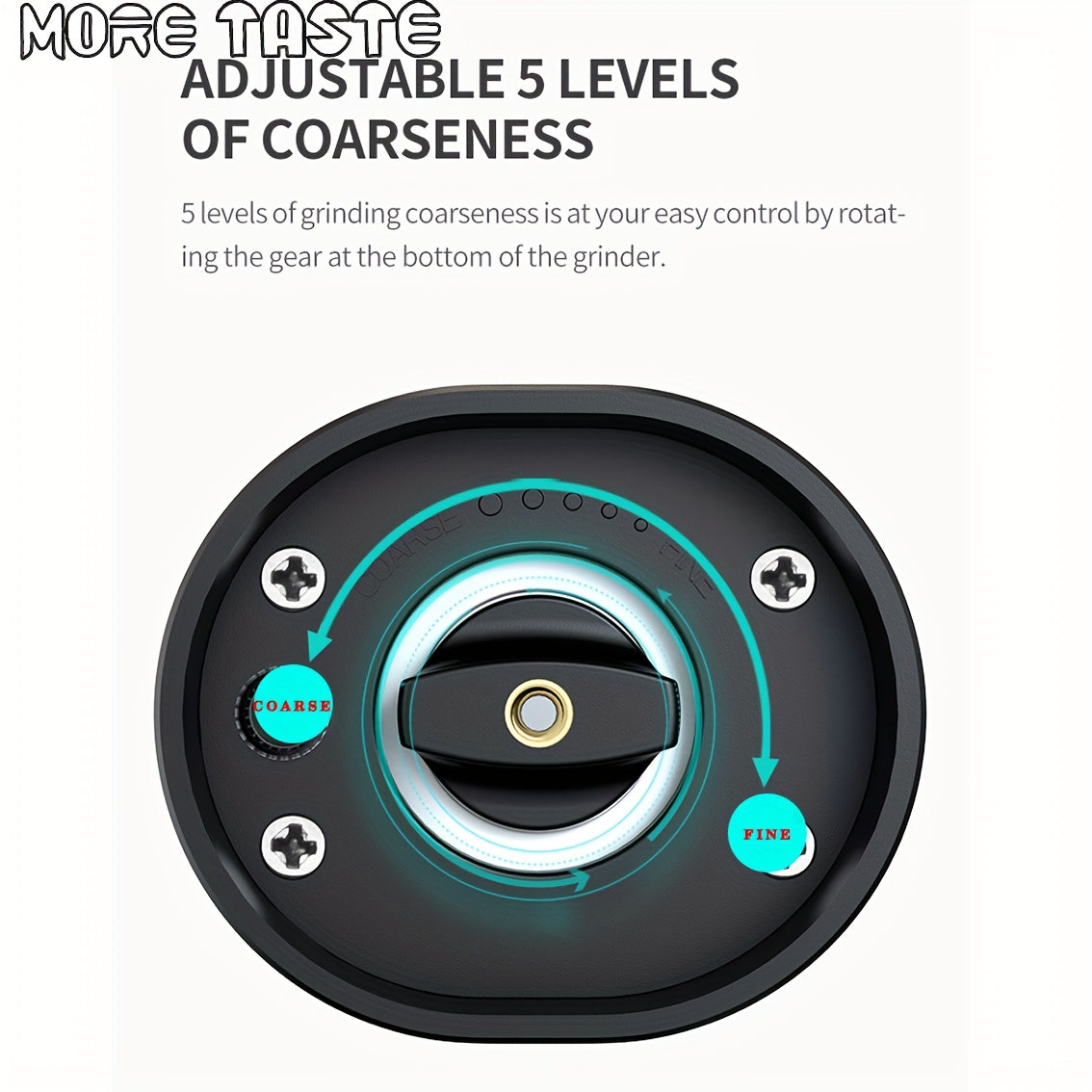 Электрическая мельница для соли и перца с LED-подсветкой, регулируемой крупностью, автоматическая работа