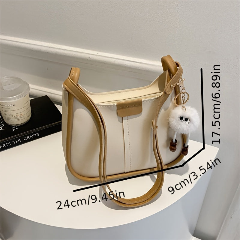 Ayollar uchun katta to'plam sumkasi, fermuar yopilishi bilan, ish yoki yo'l harakati uchun ideal, qahva, qora yoki oq ranglarda mavjud.