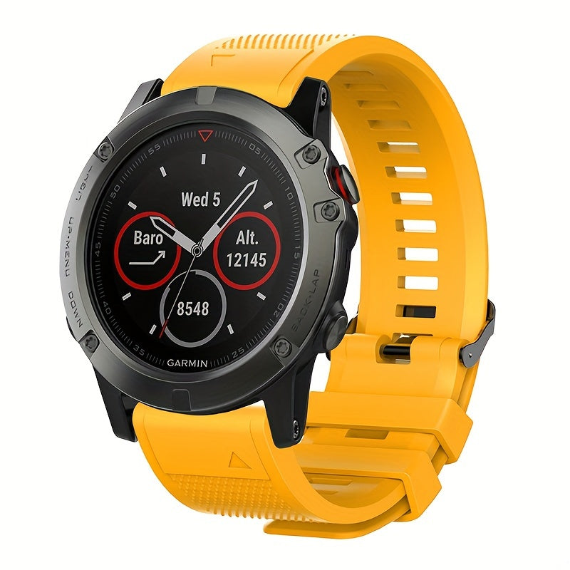 Garmin Fenix 7 Solar, Forerunner 955, Instinct 2 va boshqalar uchun maksimal qulaylik va chidamlilik uchun mo'ljallangan yuqori samarali sport kamarlarimiz bilan yangilang. Fenix 6, 5, Forerunner 945, Fenix3 HR, Descent MK 1 va boshqalar bilan mos keladi.