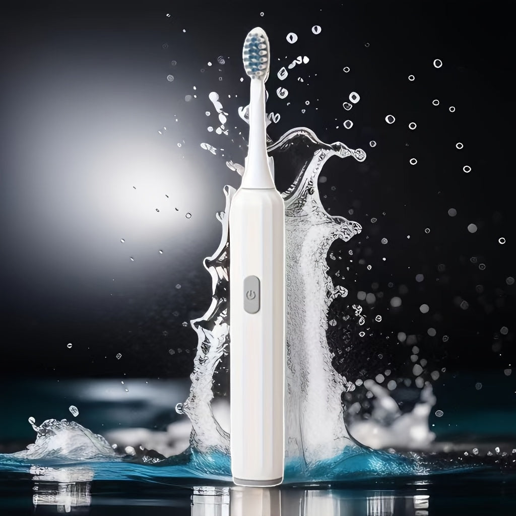 Электрическая зубная щетка для взрослых с 3 насадками для глубокой очистки, путешествий и отбеливания