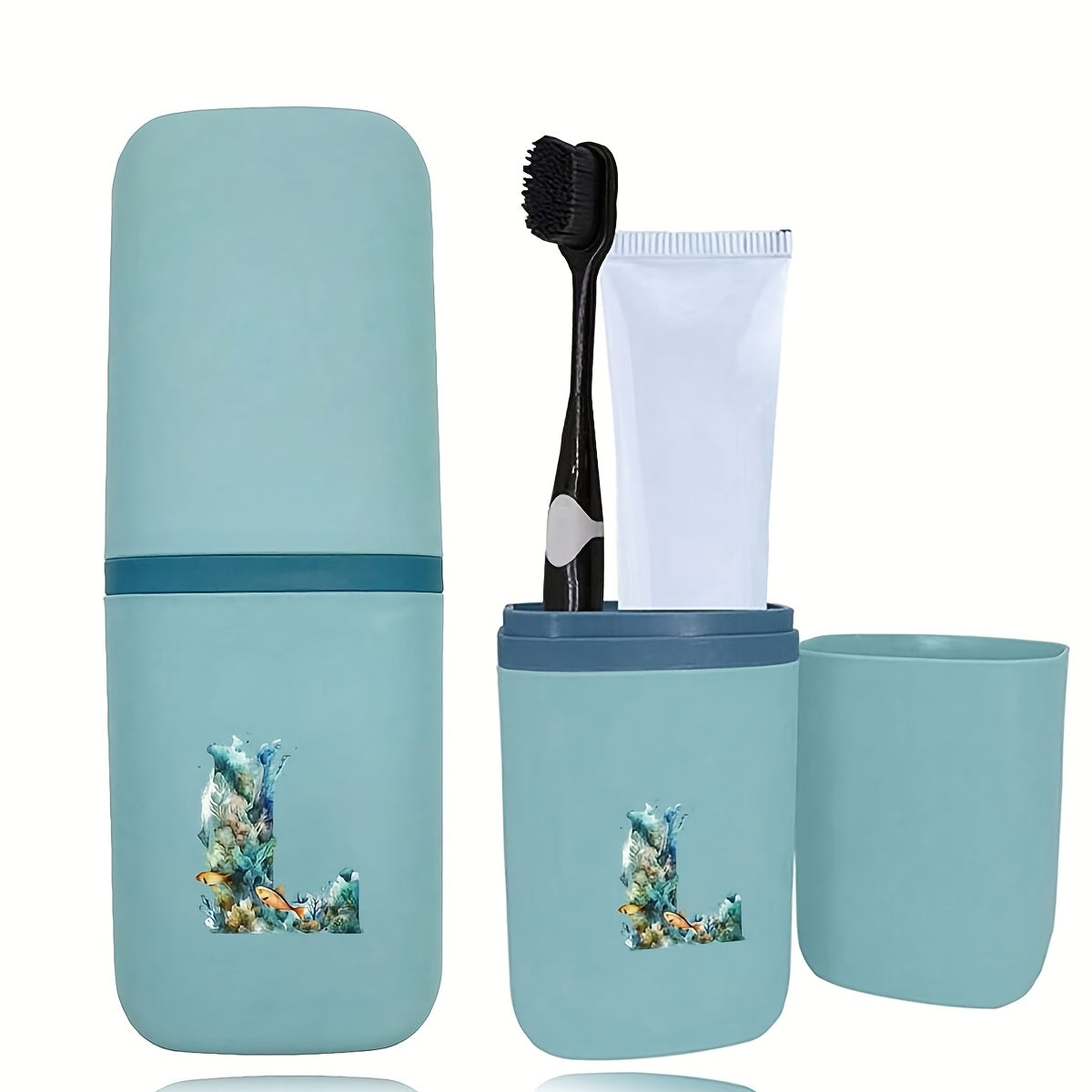 Tish cho'tkasi tutqichlari to'plami hammom aksessuarlari sayohat uchun suv o'tkazmaydigan saqlash qutisi