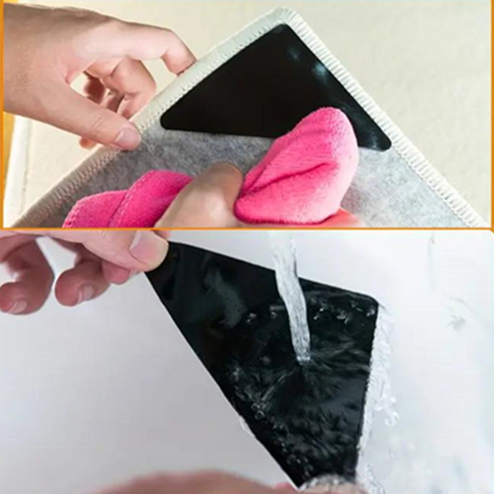 Non-Slip Carpet Grippers Stickers Sets for Tile and Wood Floors