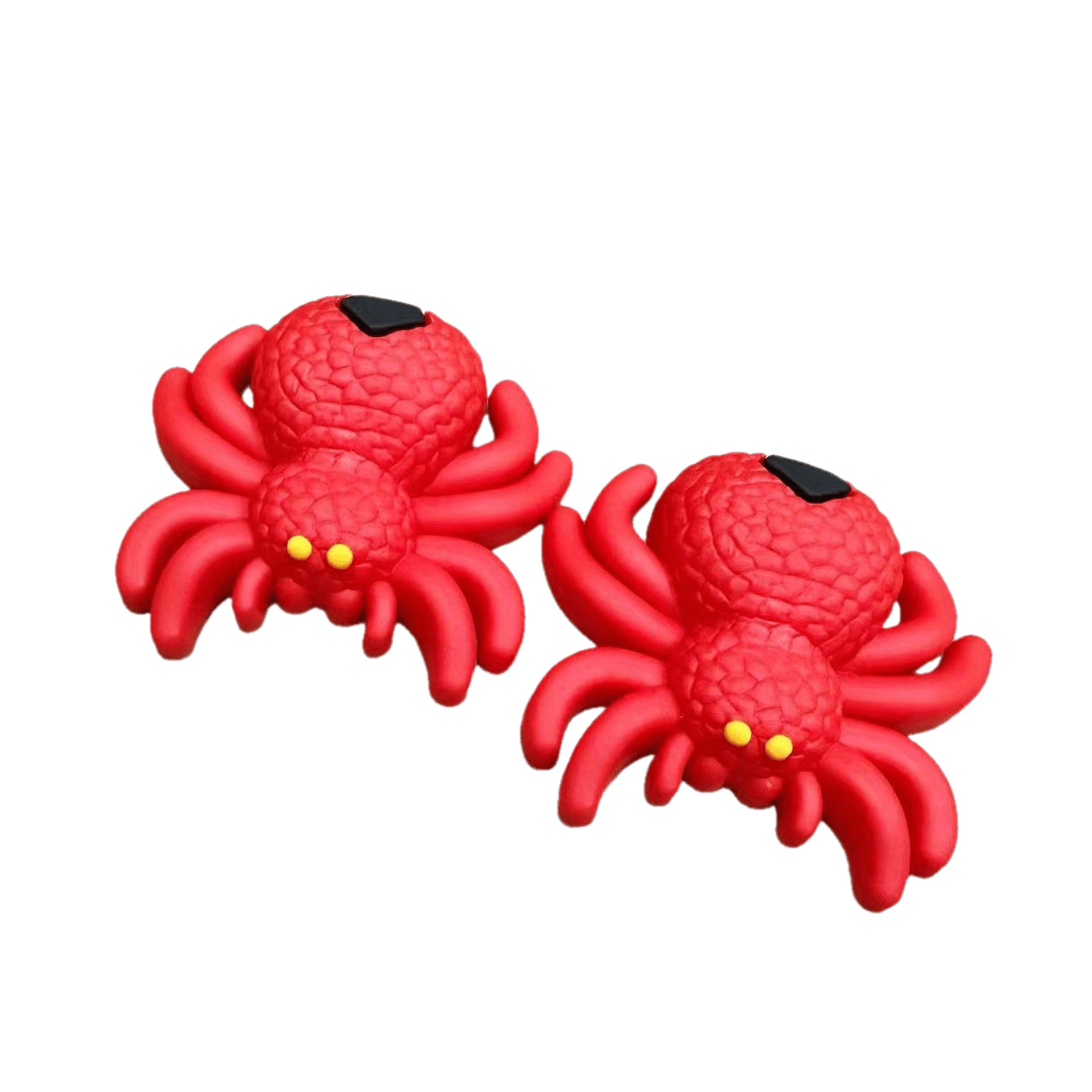 Women's Hole Shoes with 3D Floral Buckles and Spider Accessories