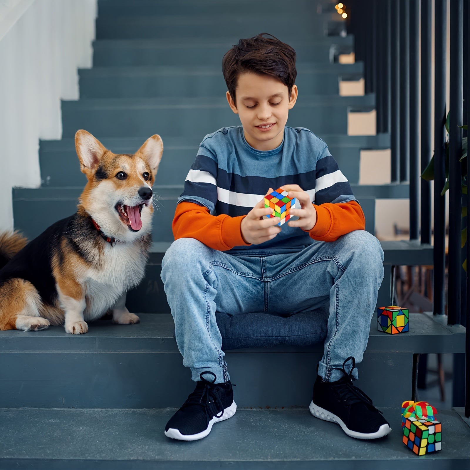 3x3 Speed Cube Mirror Surface Magic Cube Stickerless Puzzle Brain Teaser for All Ages