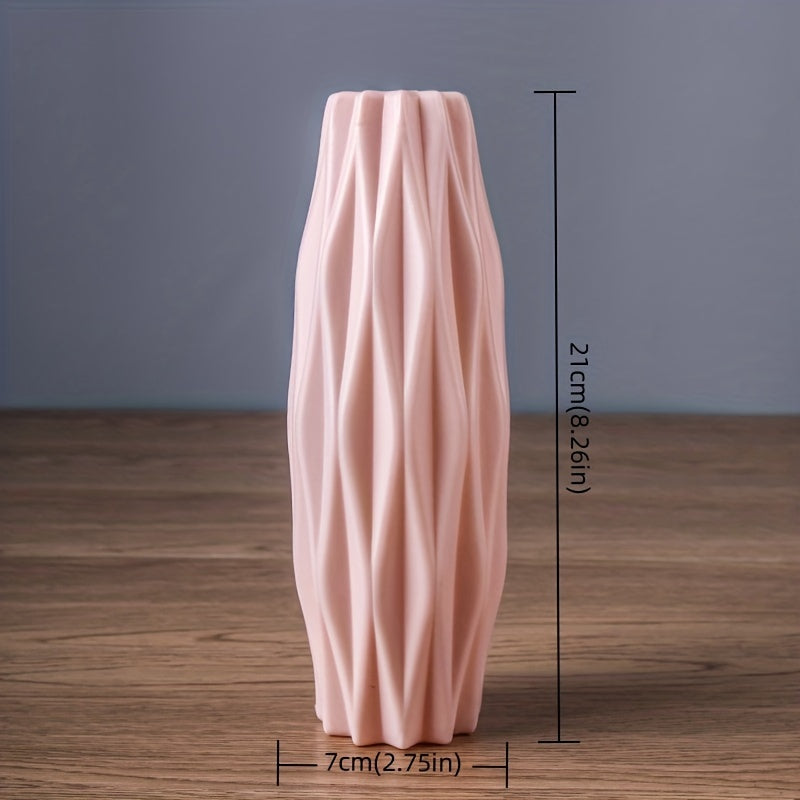 Plastic Vase for Modern Flower Arrangements, Decorative Home and Wedding Decor