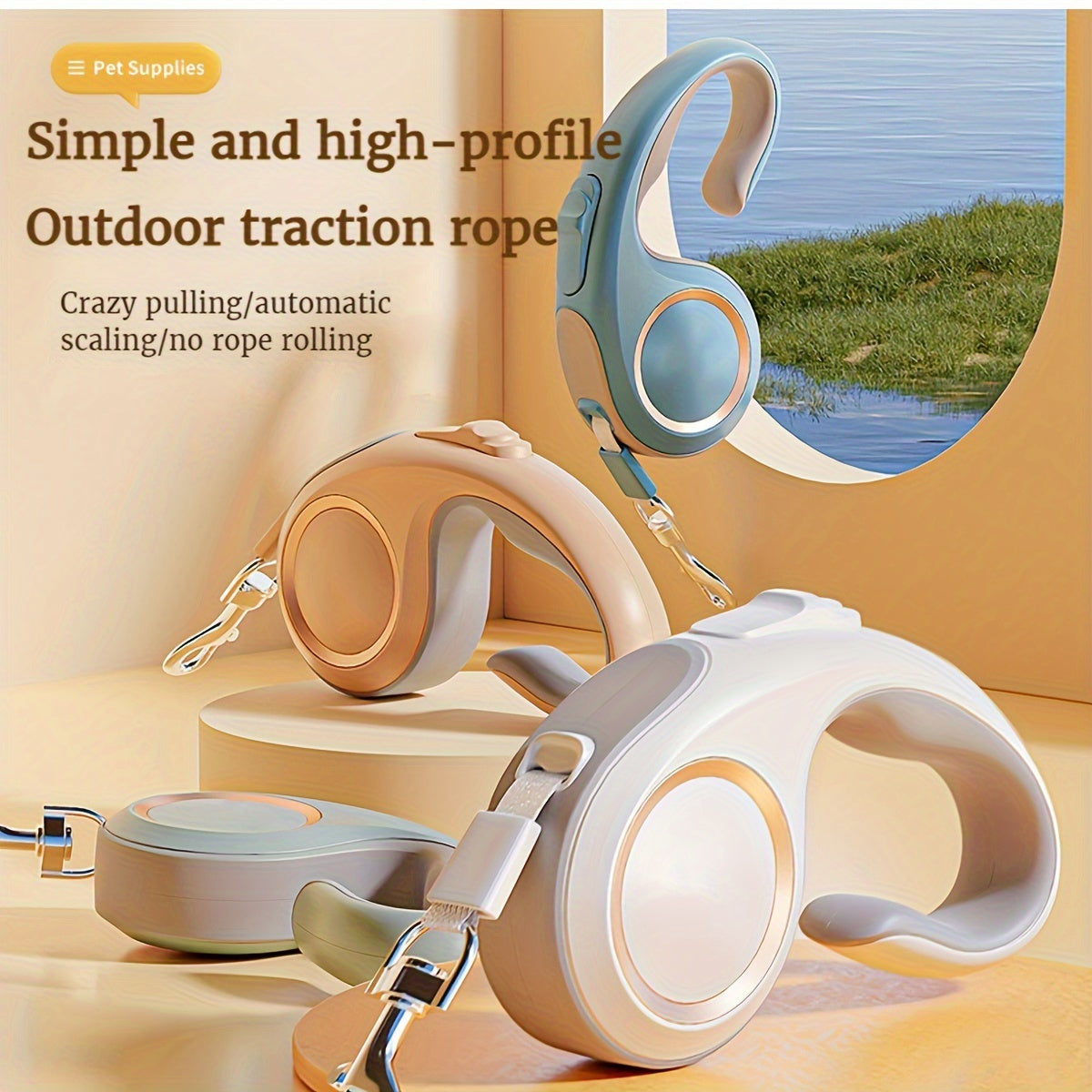 Retractable Dog Leash 3M 5M with ABS Material for Pets