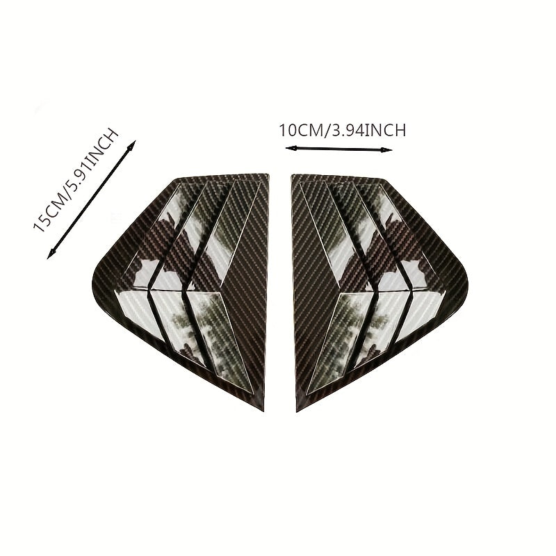 Kia Optima K5 2011-2015 uchun avtomobil karbon tolasi uslubidagi ABS chorak ventilyator qopqog'i