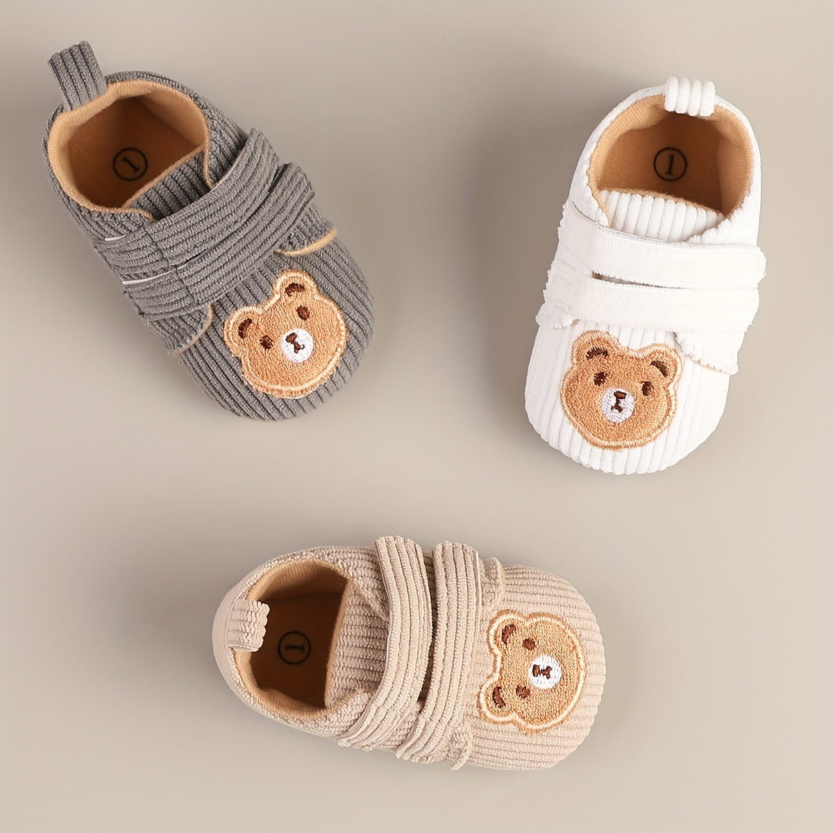 Kichkina erkaklar uchun poyabzal Bahor Kuz multfilmli tikilgan o'roq, sirg'almas, chidamli, chaqaloq 3-9 oy