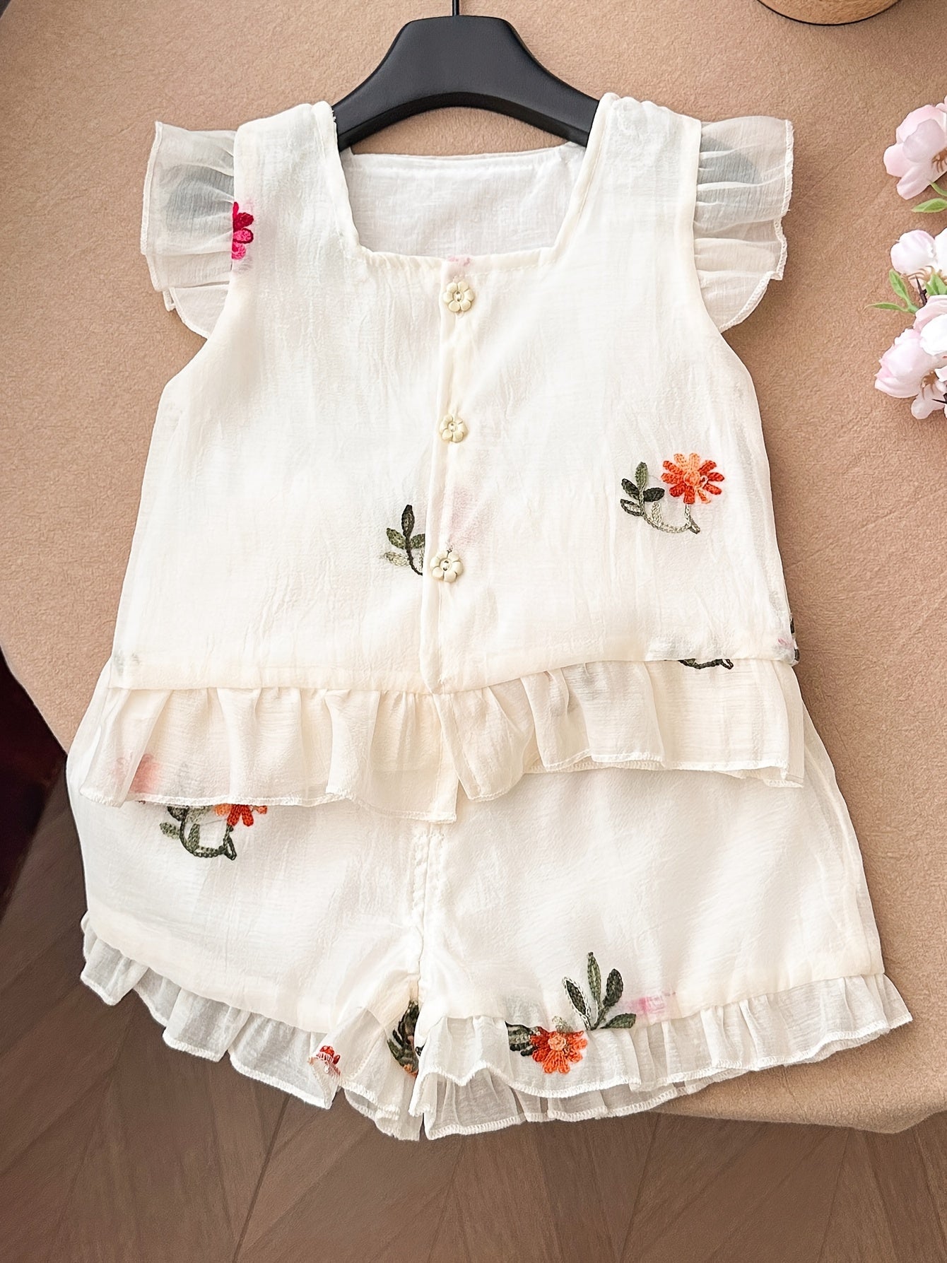 Sleeveless Ethnic-Inspired Dress for Outdoor Wear Summer Kids and Girls