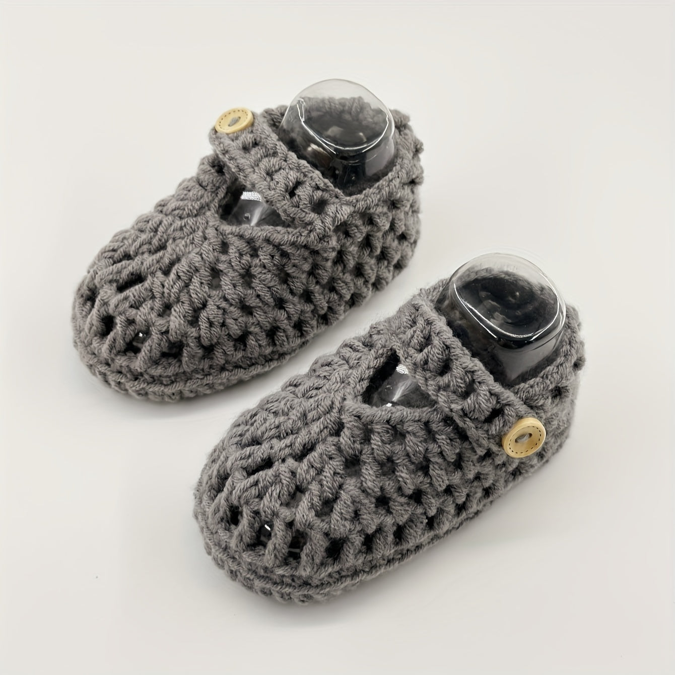 Crochet Baby Shoes Slip-On Booties for Infants and Toddlers All-Season Soft Fabric
