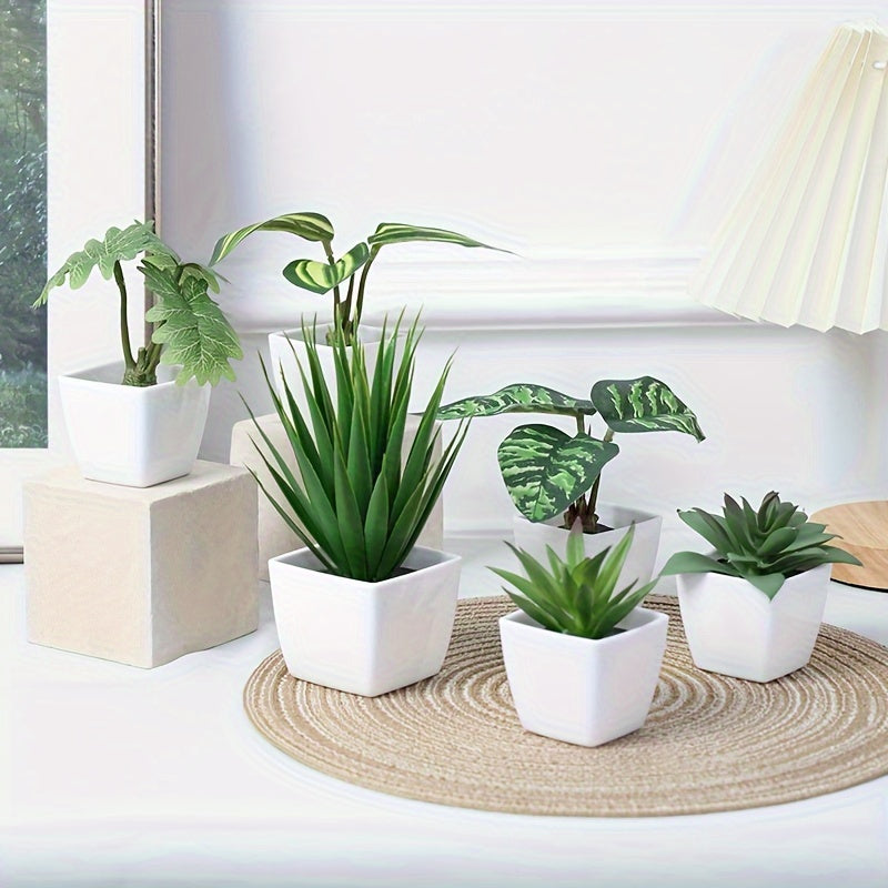 Artificial Succulent Plants Set of 6 for Indoor Decoration Nordic Style