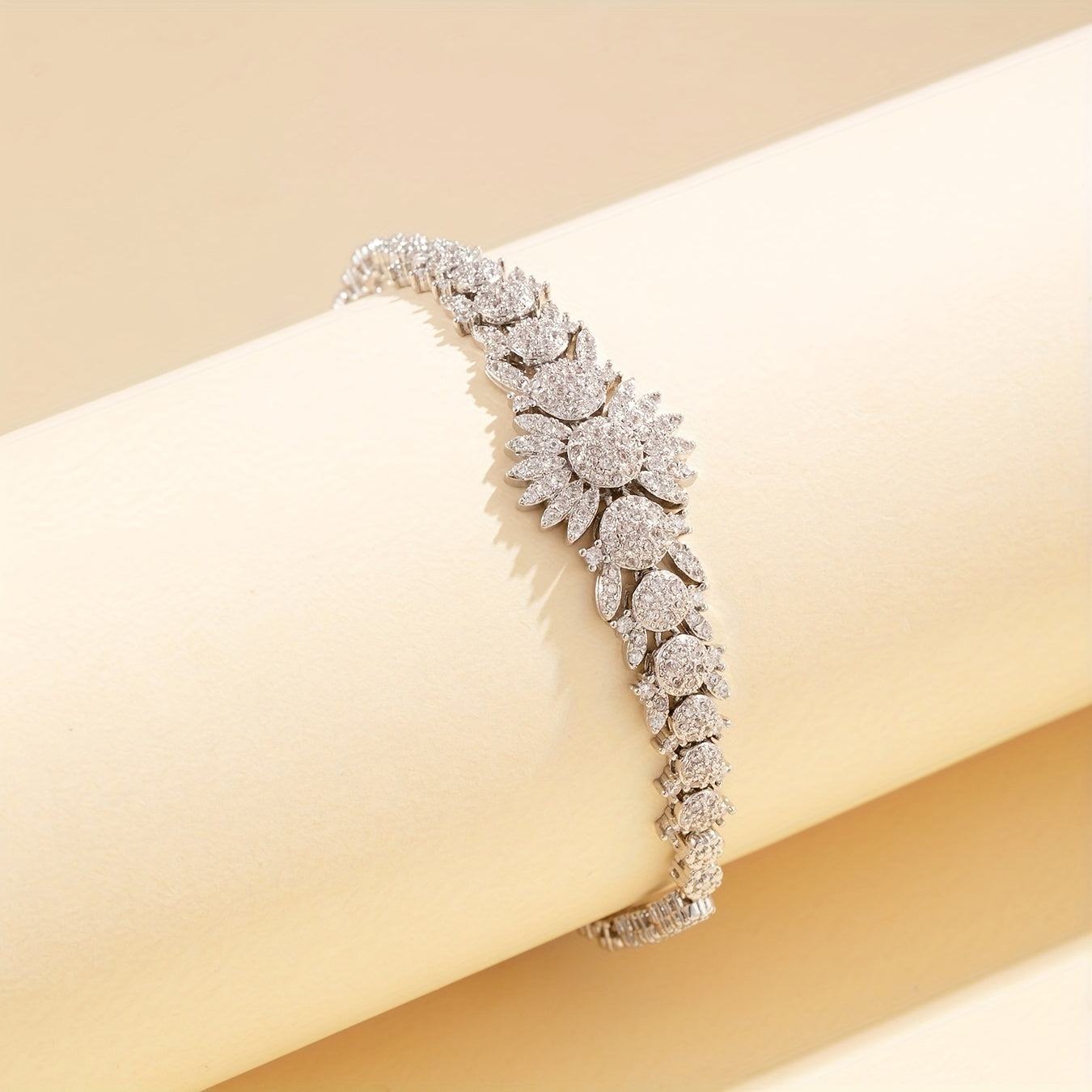 Indian-Inspired Gold or Silver Crab-Shaped High-End Bracelet for Evening and Wedding Wear