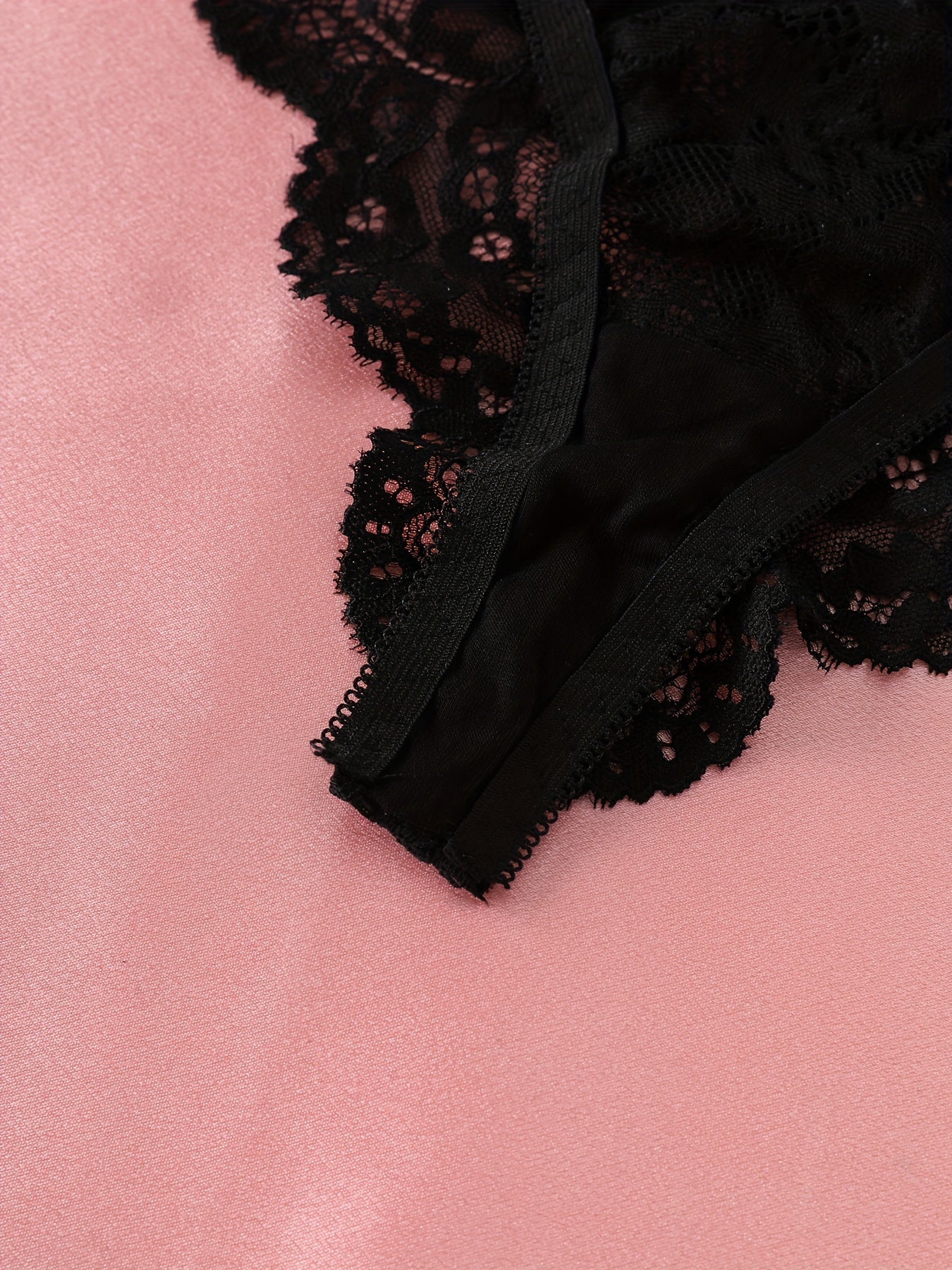 Ayollar uchun ichki kiyimlar to'plami, bir rangli, to'qilgan, ipli, shaffof, tanga, bralette kolleksiyasi