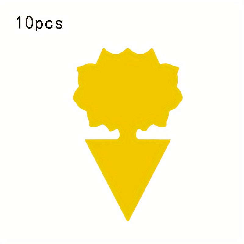 Trampa adhesiva amarilla para moscas de la fruta, interior y exterior, no tóxica, protectores para plantas