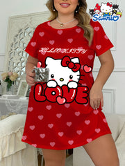 Women's Pastel Purple Sleepdress Plus Size Nightgown Lounge & Sleepwear