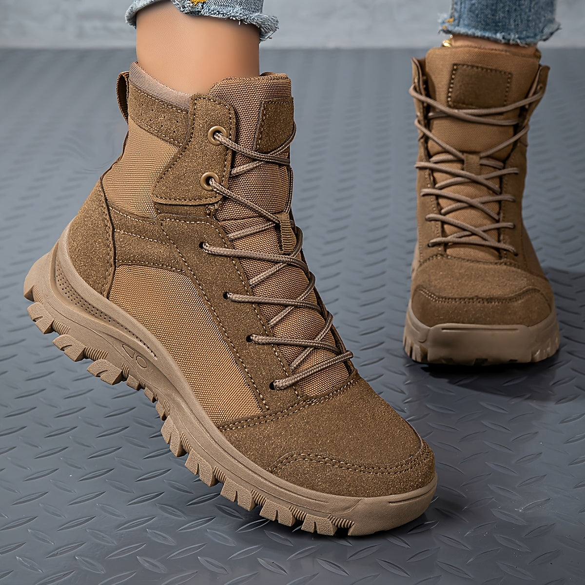 Women's Desert Hiking Boots Lightweight Non-Slip Synthetic Upper