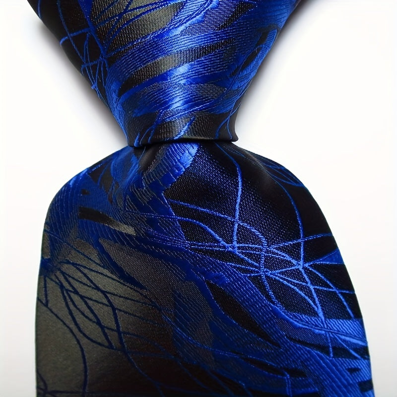 Мужской галстук с пейсли золотой, синий, черный классический принт для деловой вечеринки, свадьбы