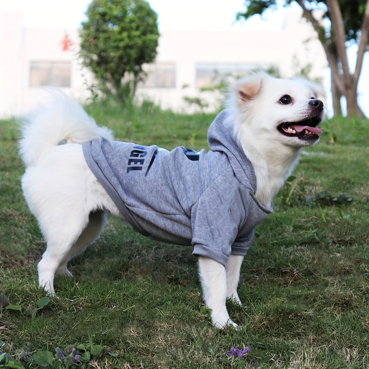 Dog Hoodie Pullover for Medium and Large Dogs All-Season Polyester Fashionable Pet Sweater
