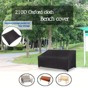 Waterproof Outdoor Furniture Cover for Garden Loveseat Patio Beach Chairs Black Dustproof UV Resistant