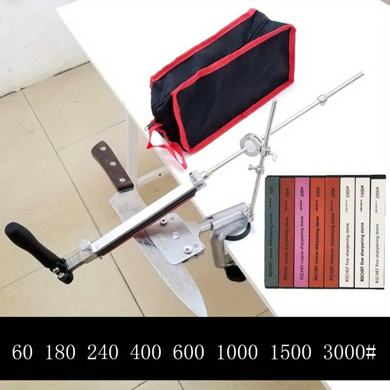 Yangi professional Ruixin pro 4 rx 008 Alüminiy alloy pichoq silliqlash tizimi, olmosli silliqlash toshi bilan.