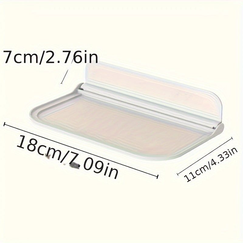 Foldable Plastic Wall Rack for Bathroom or Office Storage Punch-Free Installation