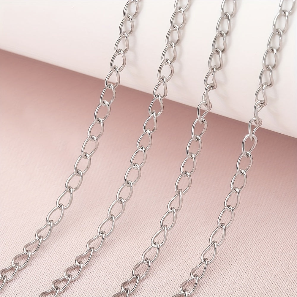 10m Stainless Steel Jewelry Chain for Crafting Necklaces and Bracelets