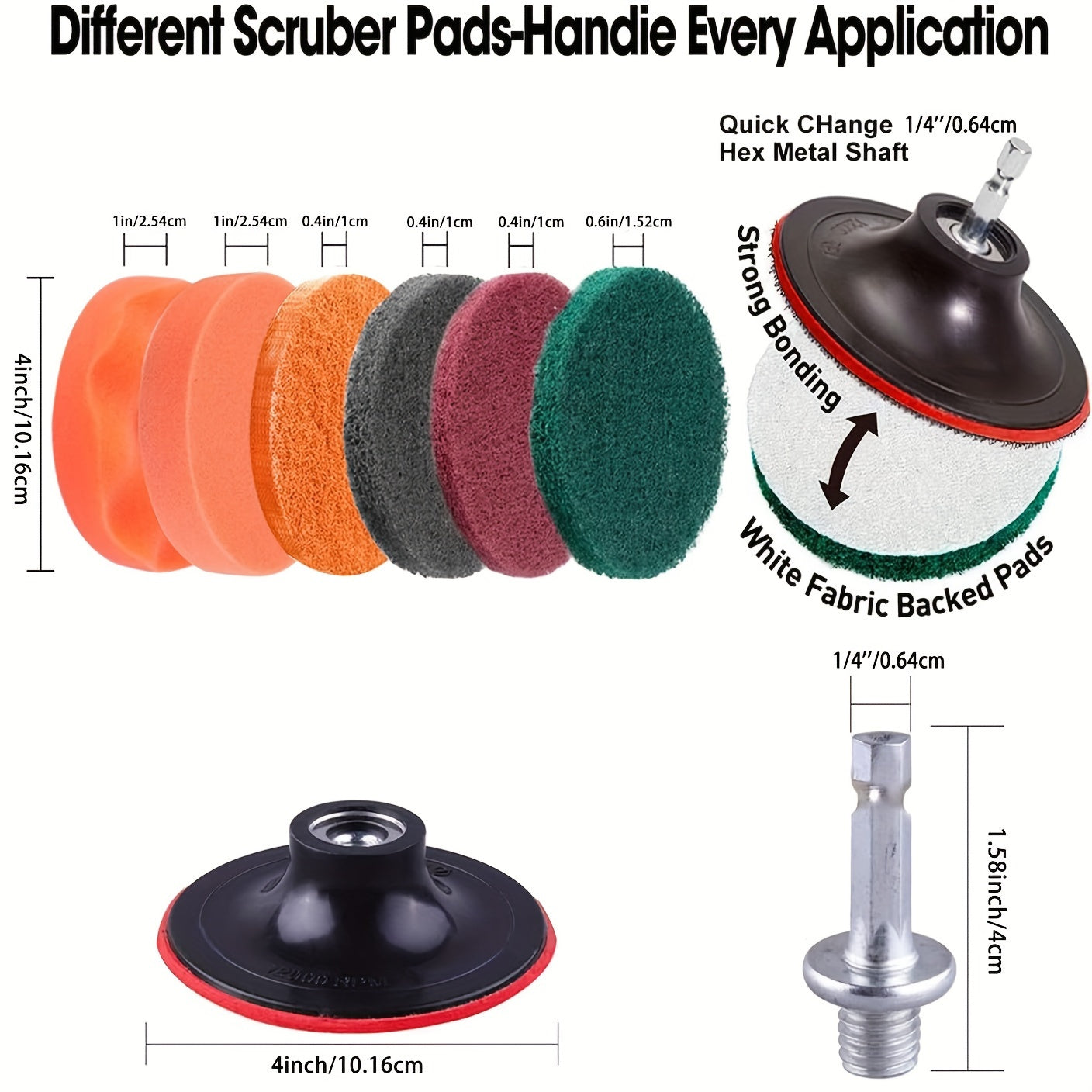 23-Piece Drill Brush Set with Extendable Rod for Grout Tile Bathroom Kitchen