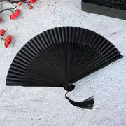 Handheld Bamboo Folding Fan Retro Style 8.27 Inch Chinese Japanese Inspired Fashion