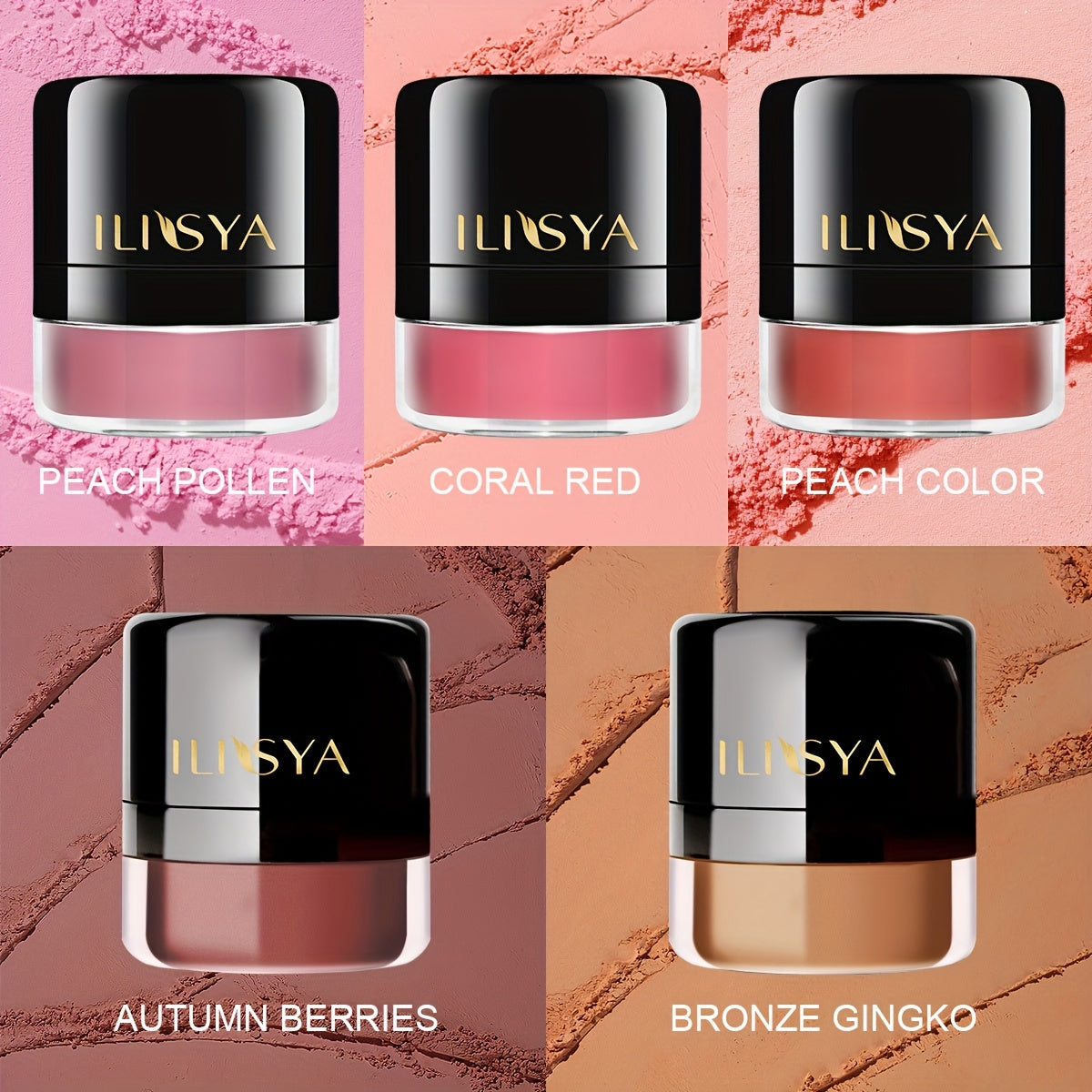 Women Blush Highlight Contouring Natural Makeup Caramel Ginkgo