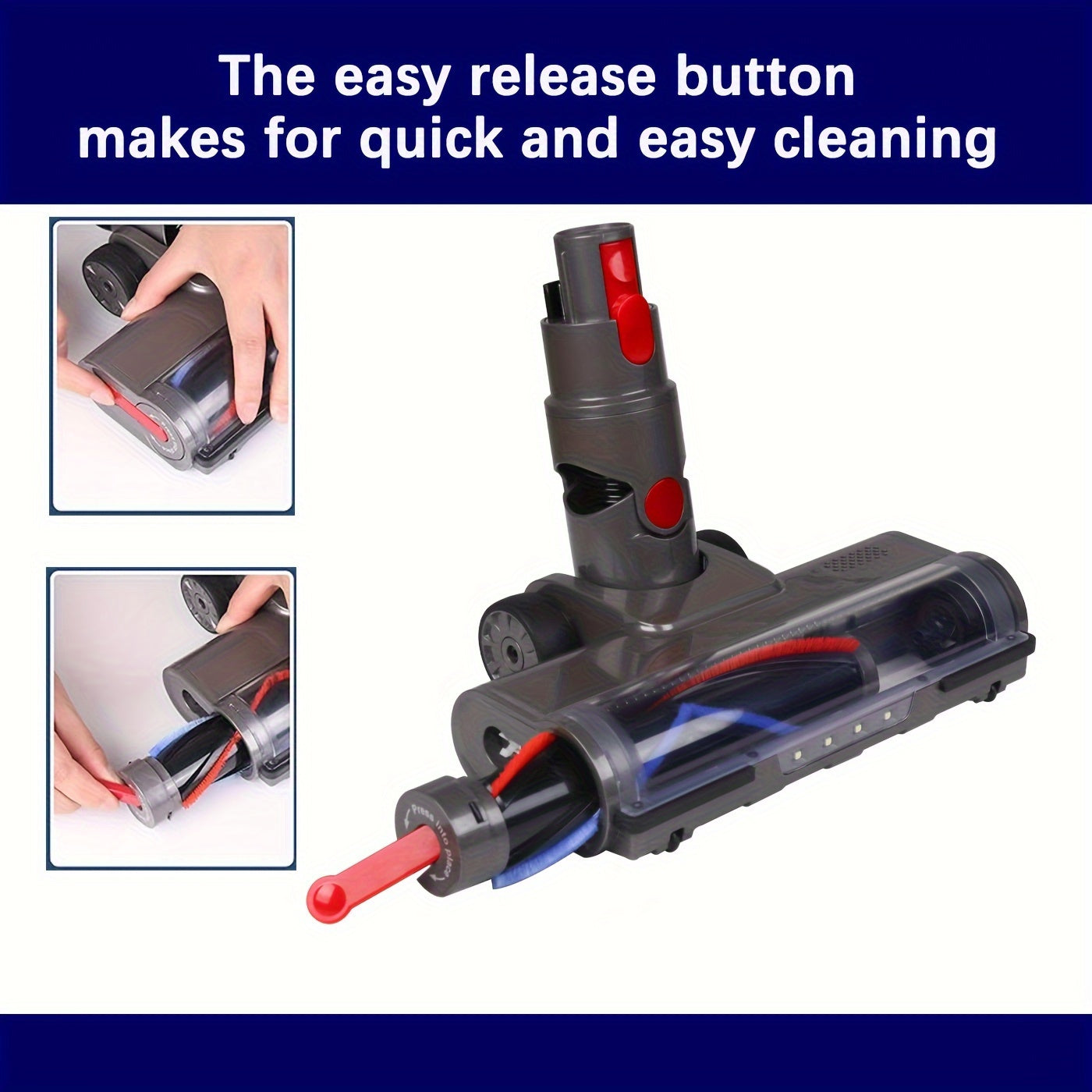 LED chiroqlar va magnit bilan simsiz changyutgich uchun pol choʻtqisi qoʻshimchasi