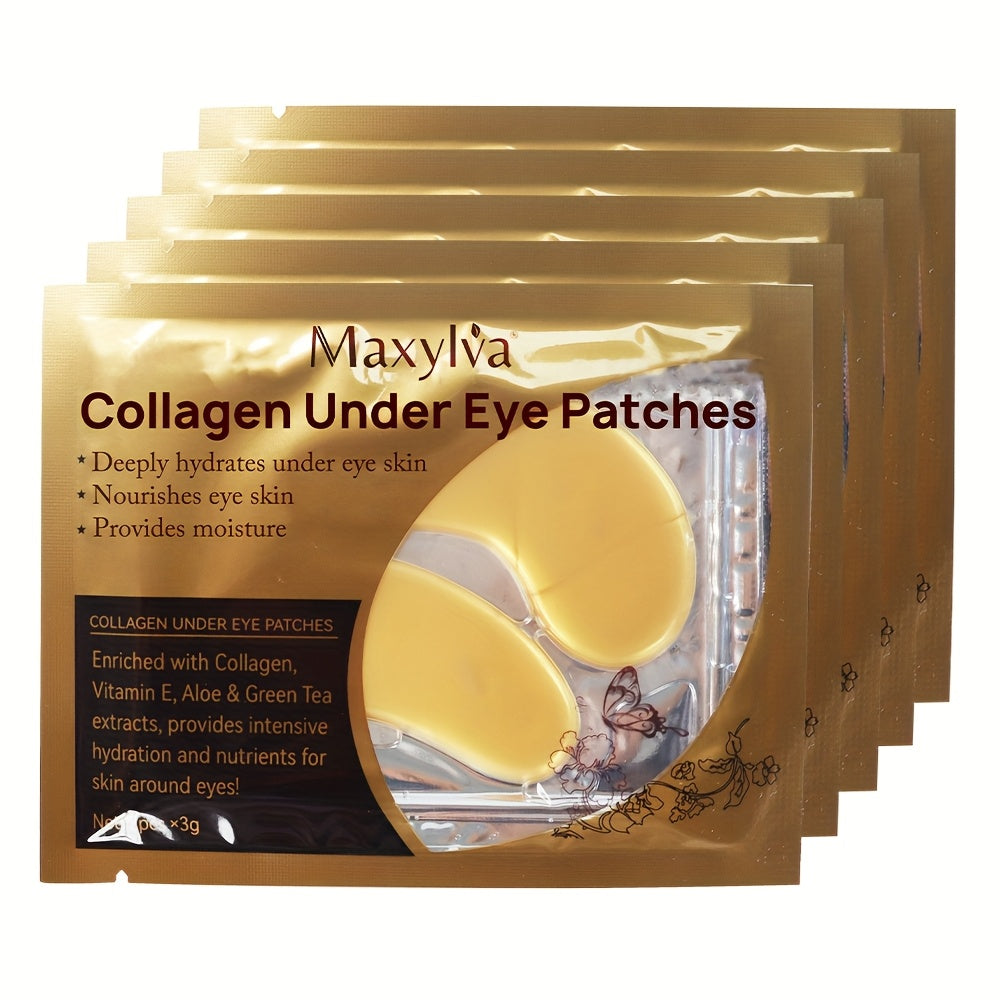 Under Eye Collagen Patches Hydrating Moisturizing Aloe Vera Vitamin E Green Tea