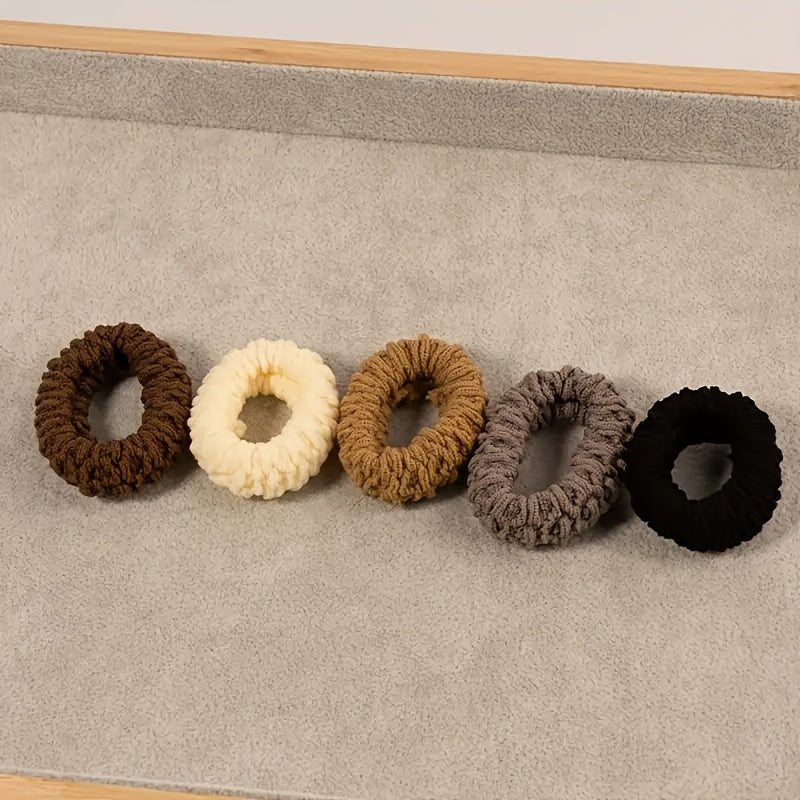 Women's Thick Elastic Hair Ties Set Durable Strong Ponytail Holders