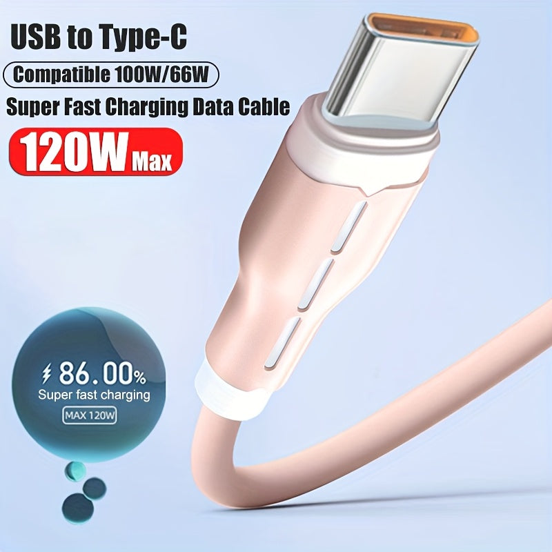 Fast Charging USB C Cable for Mobile Phones Data Transfer High-Speed Durable
