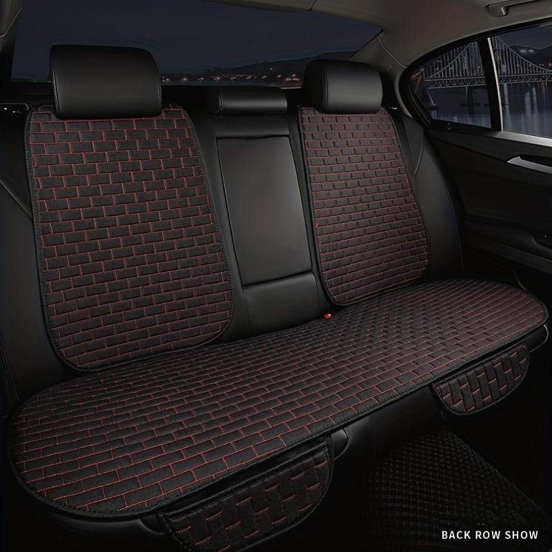 Universal Car Seat Cover Rear Seat Protector Cushion with Headrest