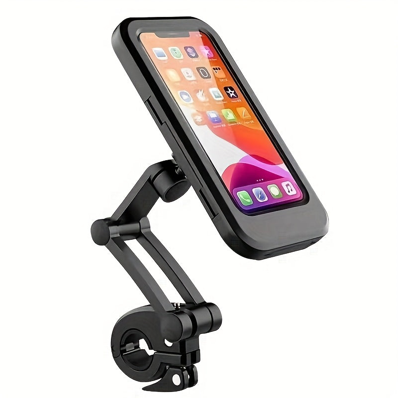 Waterproof ABS Motorcycle Phone Mount with Magnetic Design and Rainproof Holder