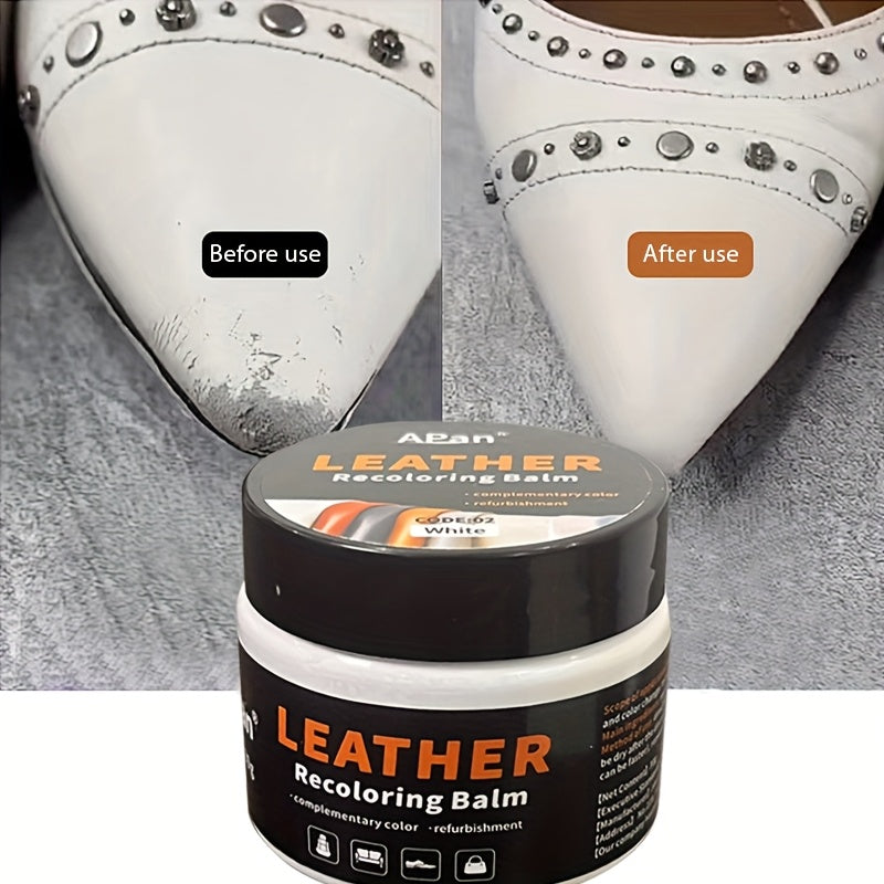 Men's White Shoe Touch-Up Cream for Scratches and Yellowing Repair