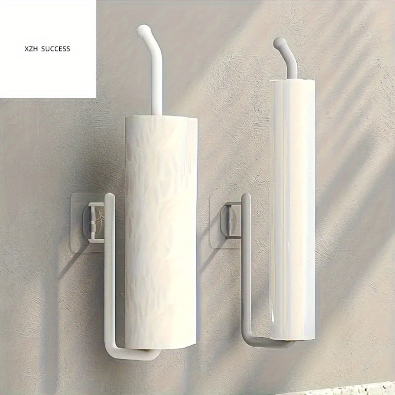 Effortless Installable Paper Towel Holder with Built-In Hook for Kitchen and Bathroom