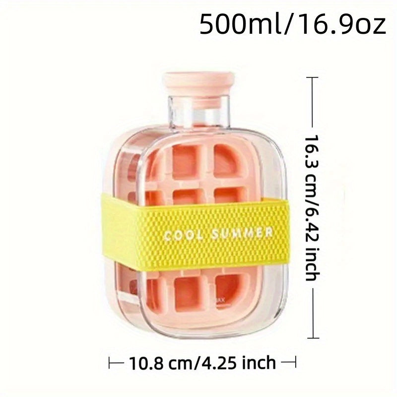 No-Contact Ice Press Machine with Straw Portable Commercial-Grade Ice Maker