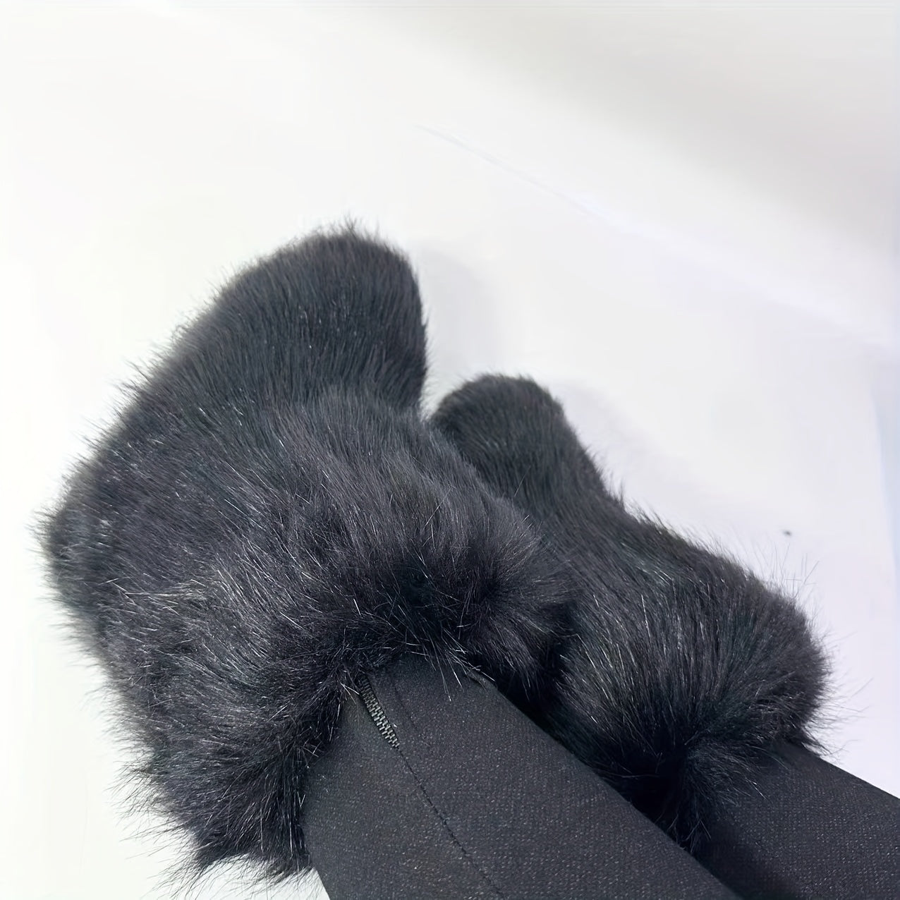 Women's Pink Faux Fur Cozy Winter Snow Boots High-Cut