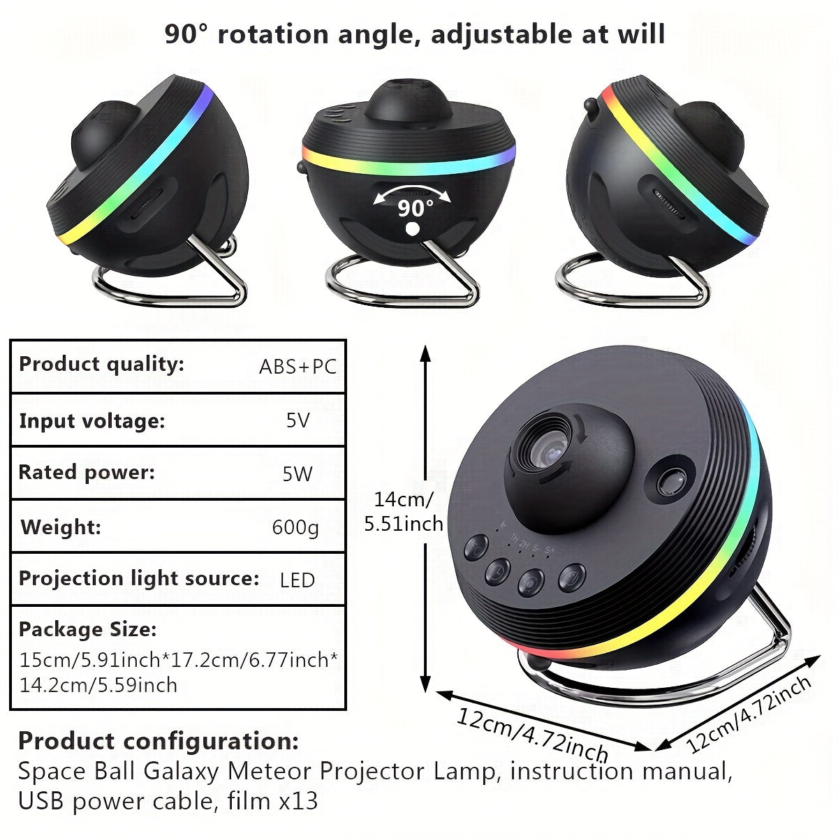 Proyector de estrellas con 13 discos de película luz nocturna lámpara de cielo estrellado en el techo planetario
