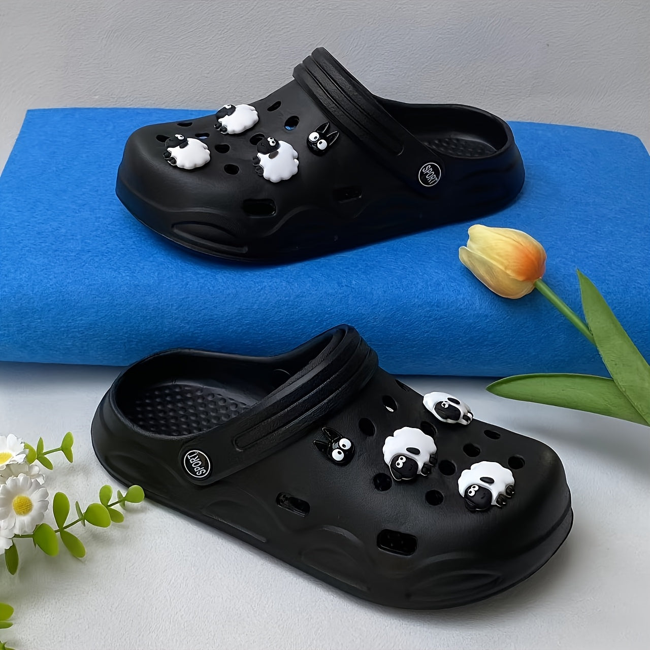 Women's Beach Flats EVA Ultra-Thin Summer Shoes for Holiday and Garden