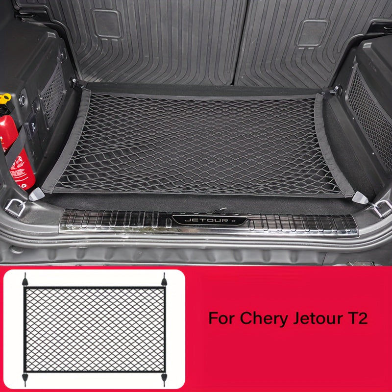 Red de carga de nylon para maletero y portón trasero del vehículo, malla de almacenamiento segura