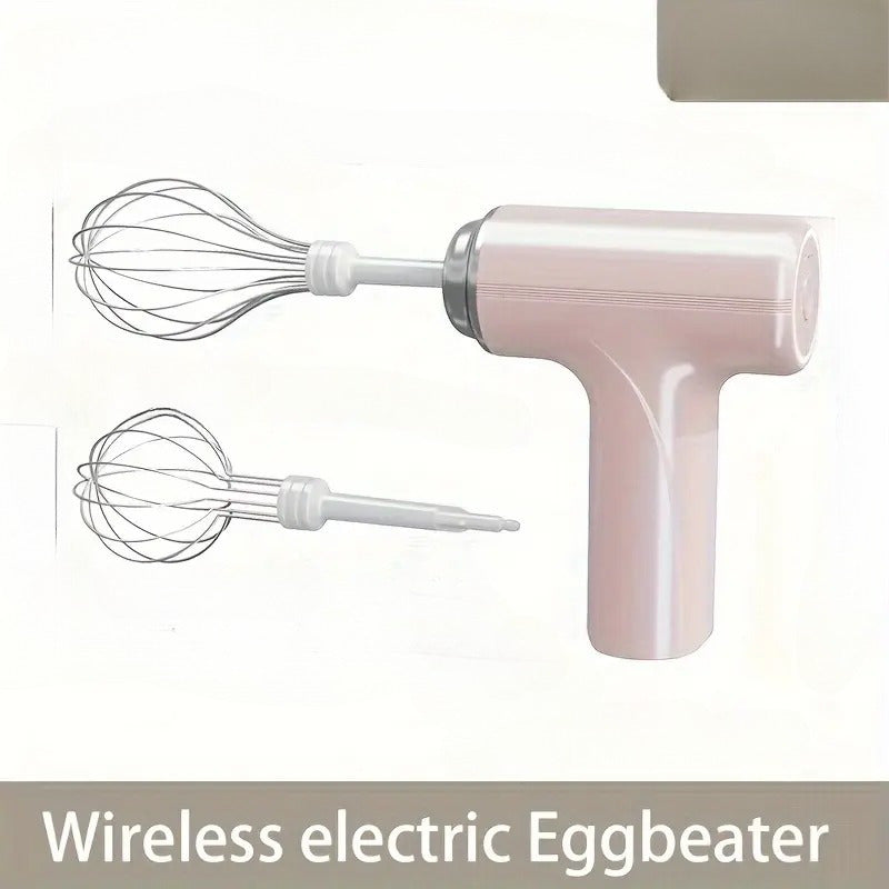 Batidora eléctrica de mano para pasteles, recargable por USB, portátil, ligera, para hornear galletas y muffins