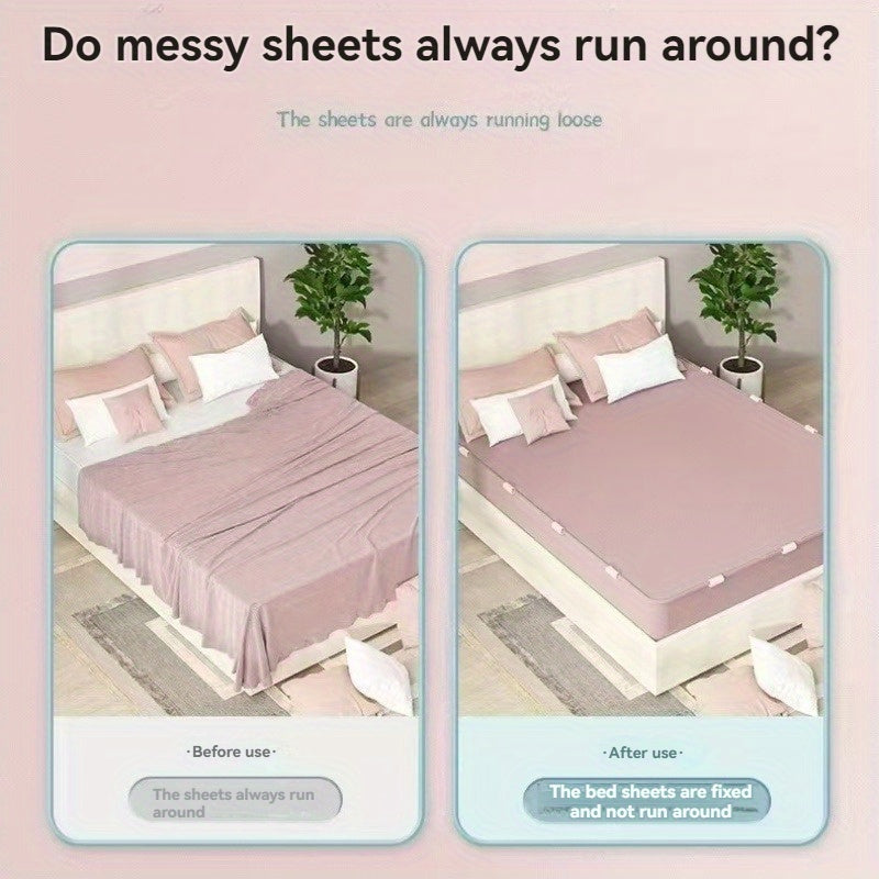Bedding Accessories Set with Mattress Covers Duvet Holders and Bed Sheet Holders Mixed Colors