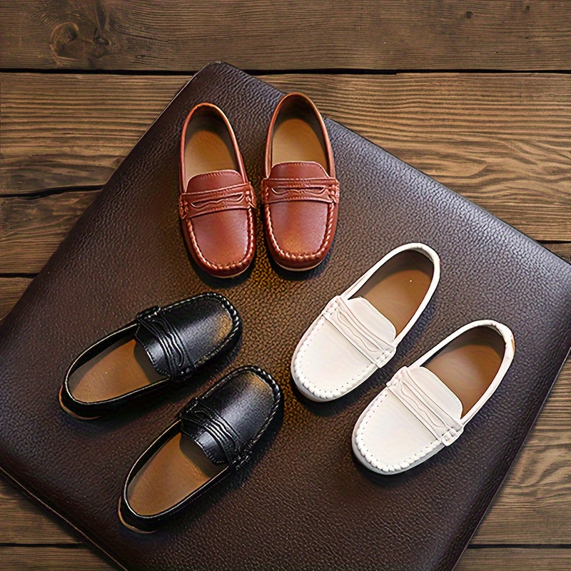 Yigitlar uchun Vintage Slip-On Loafers engil, sirpanmaydigan poyabzal, barcha mavsumlar uchun