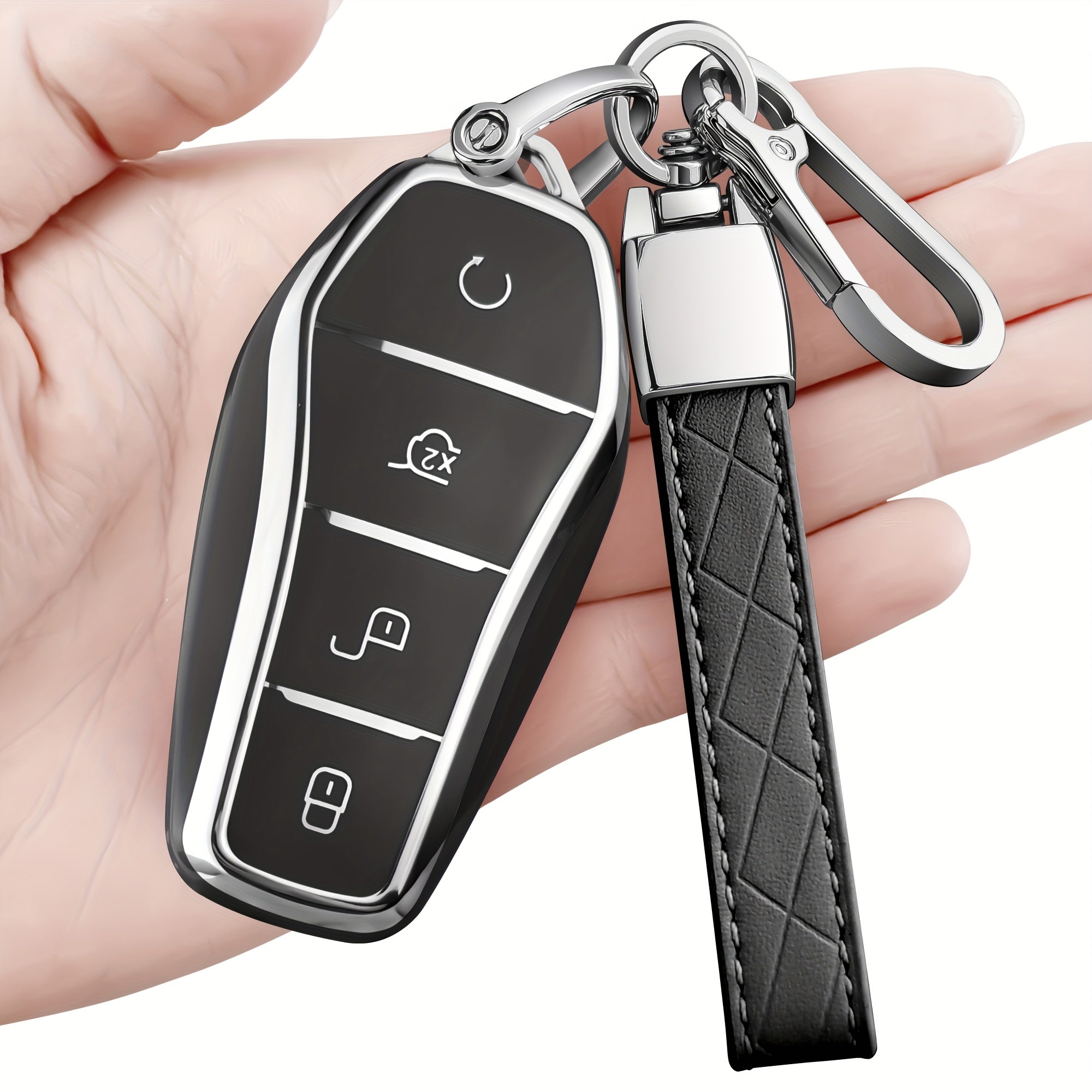 Car Key Cover TPU for EV Remote Key Ring Holders 2018-2022