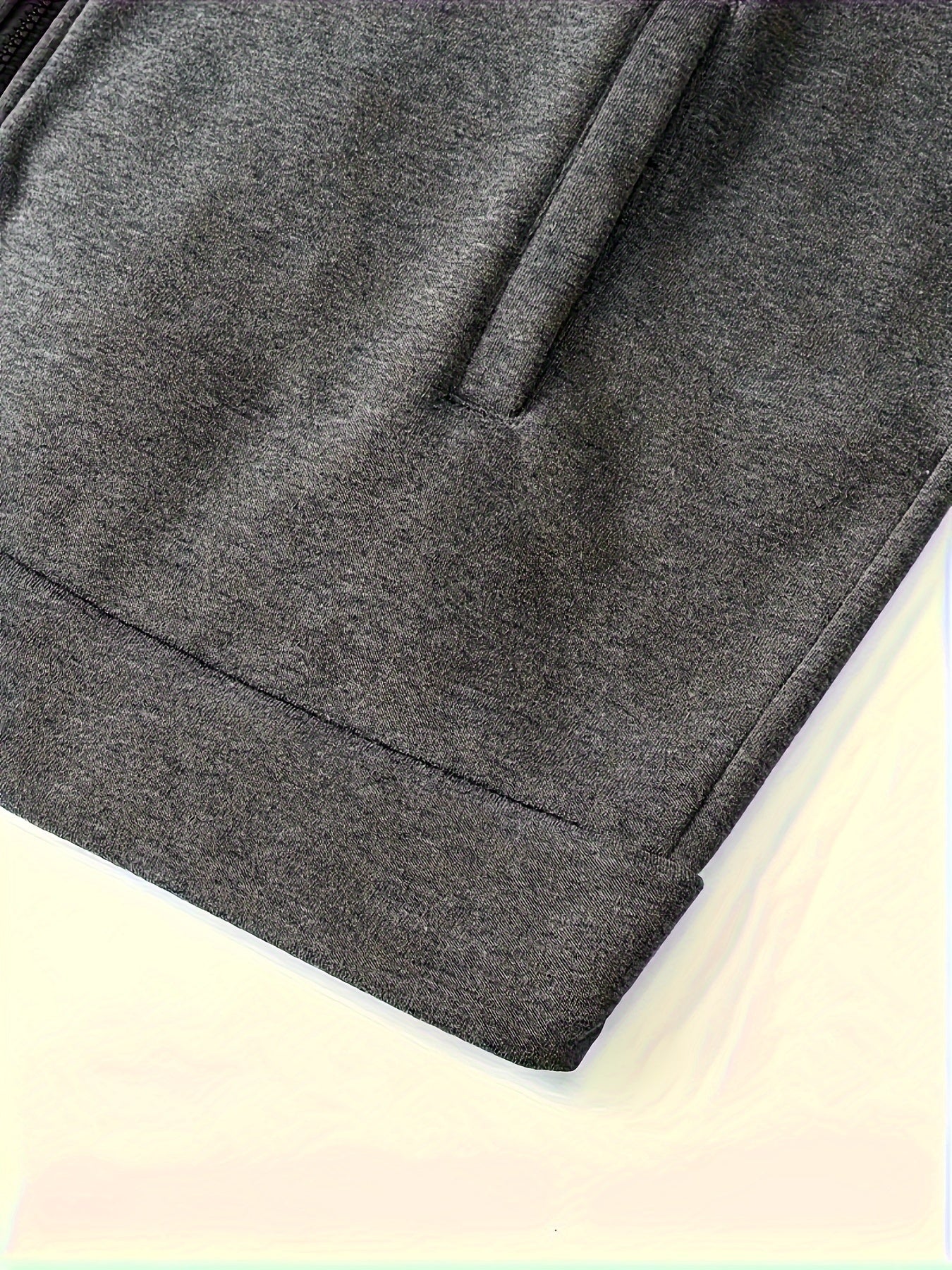 Erkaklar uchun Katta O'lchamdagi Rangli Blokli Xuddi - Tasodifiy va Sportiv Pullover, Kenguru Cho'ntagi bilan, Polyester Aralashmasi, Mashinada Yuvish mumkin, KATTA O'LCHAM