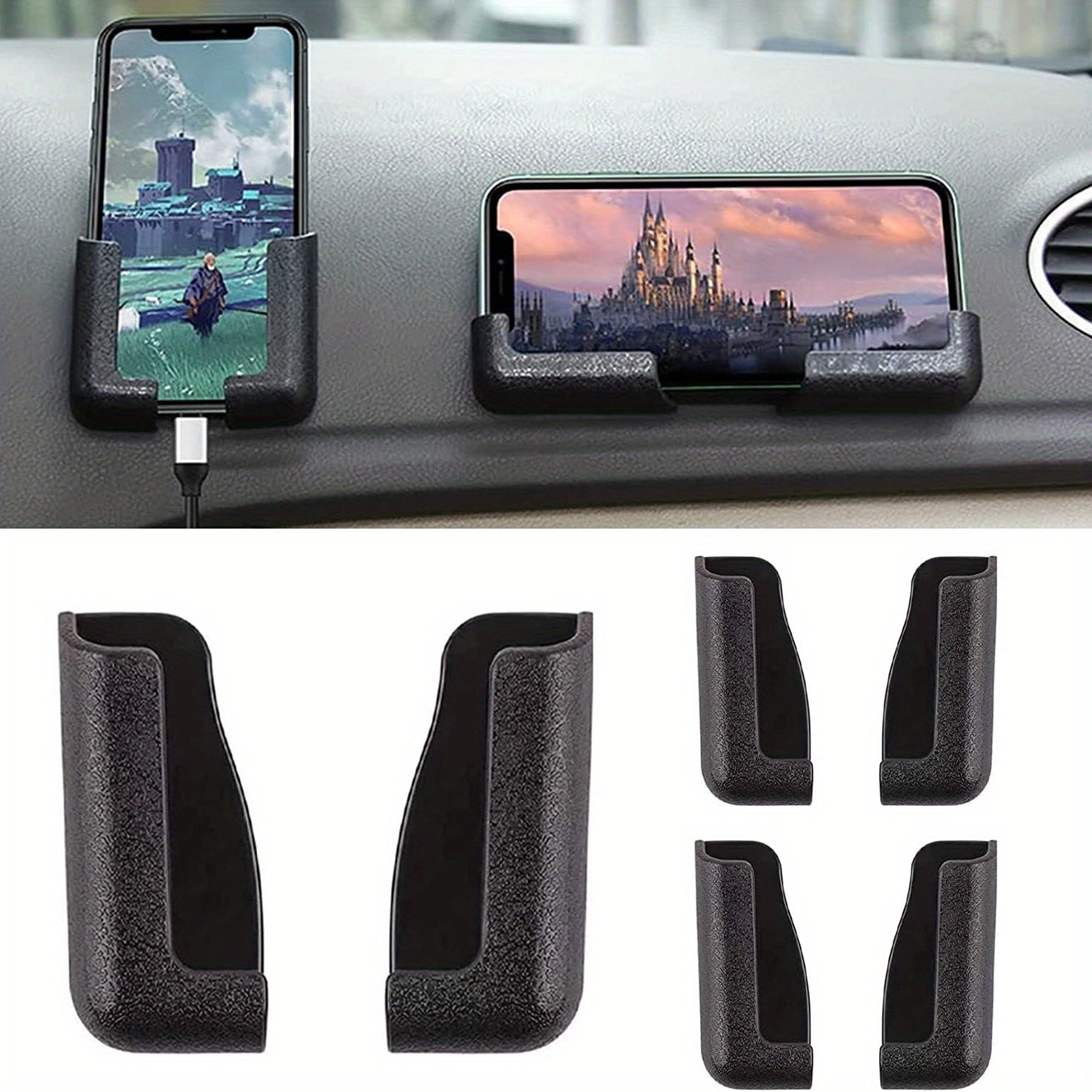 Soporte universal para teléfono de coche ultraligero y portátil, sin ocupar espacio