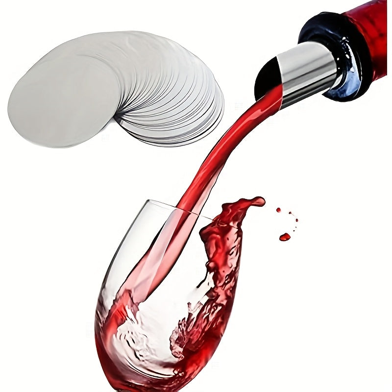 Reusable Silver Foil Wine Pour Stopper PET Material for Beverage Control