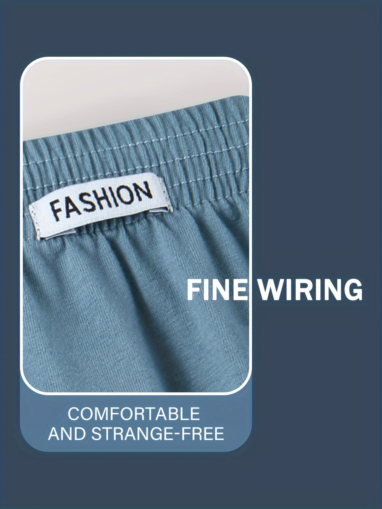 Men's Cotton Boxer Briefs 3-Pack Breathable Stretch Comfort Fit Casual Shorts